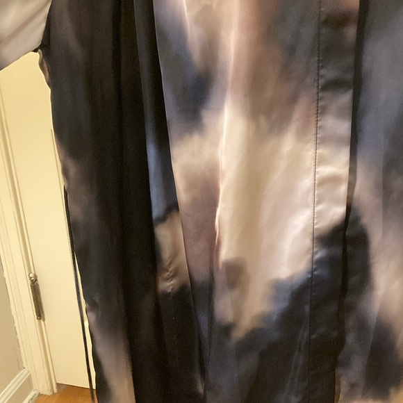 H&M Cloud Sunset Watercolor Tie Waist Shirt Dress XXL - Picture 14 of 16